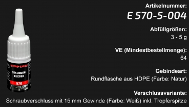 Preview: E 570 - Sekundenkleber