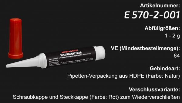 E 570 - Sekundenkleber