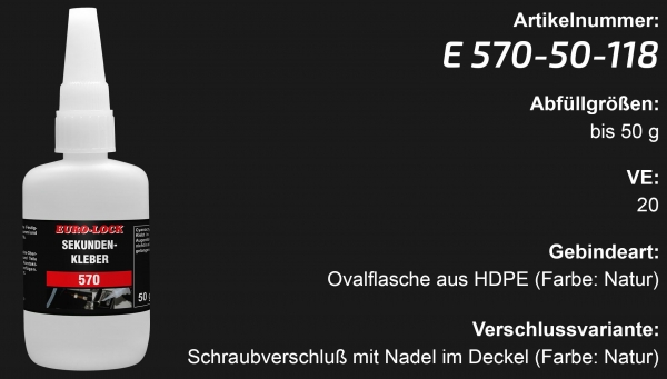 E 570 - Sekundenkleber
