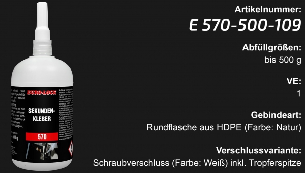 E 570 - Sekundenkleber