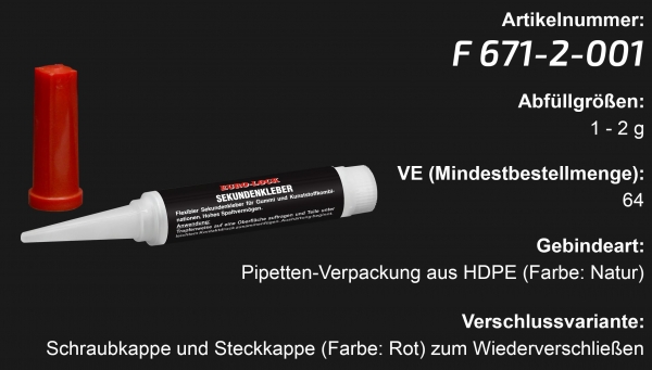 F 671 - Sekundenkleber