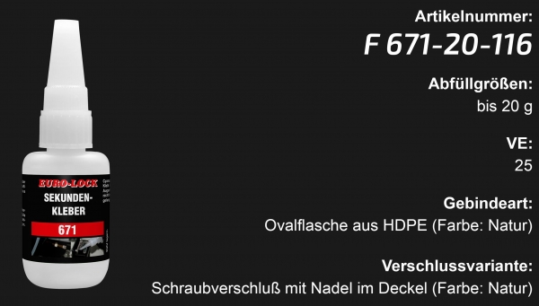 F 671 - Sekundenkleber