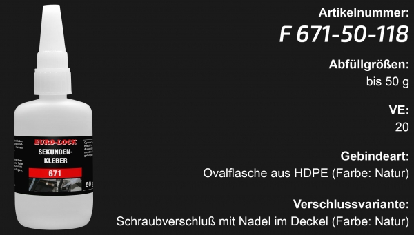 F 671 - Sekundenkleber